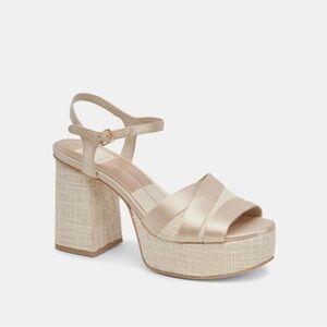 Dolce Vita Beige Platform Heels